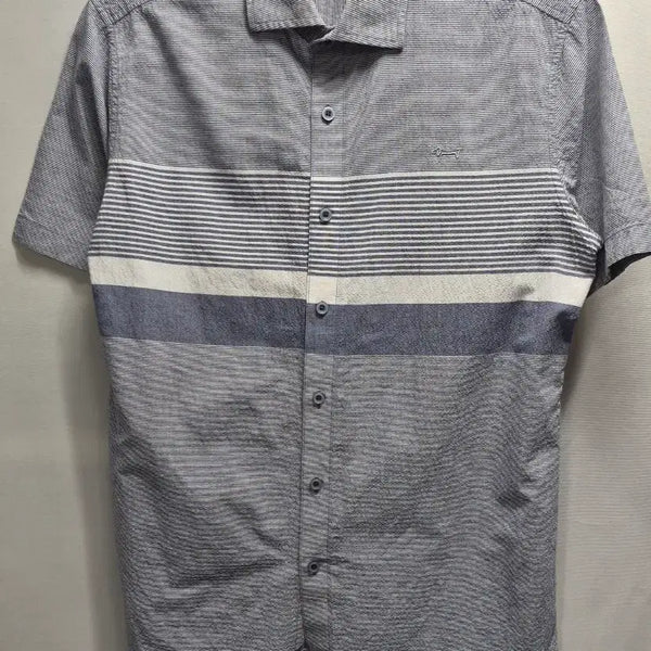 [BUNJANG] Louis Castel Short Sleeve Striped Shirt / 루이까스텔 반팔 셔츠