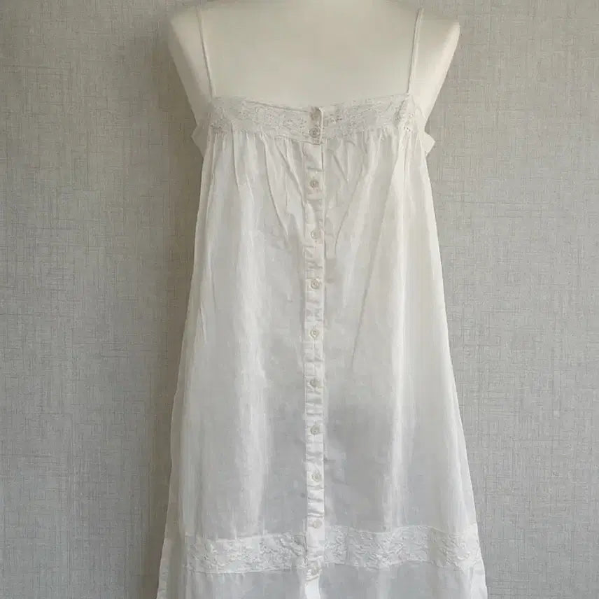 [BUNJANG] Vintage Lace Camisole Dress / 빈티지 레이스 나시 원피스 모리걸