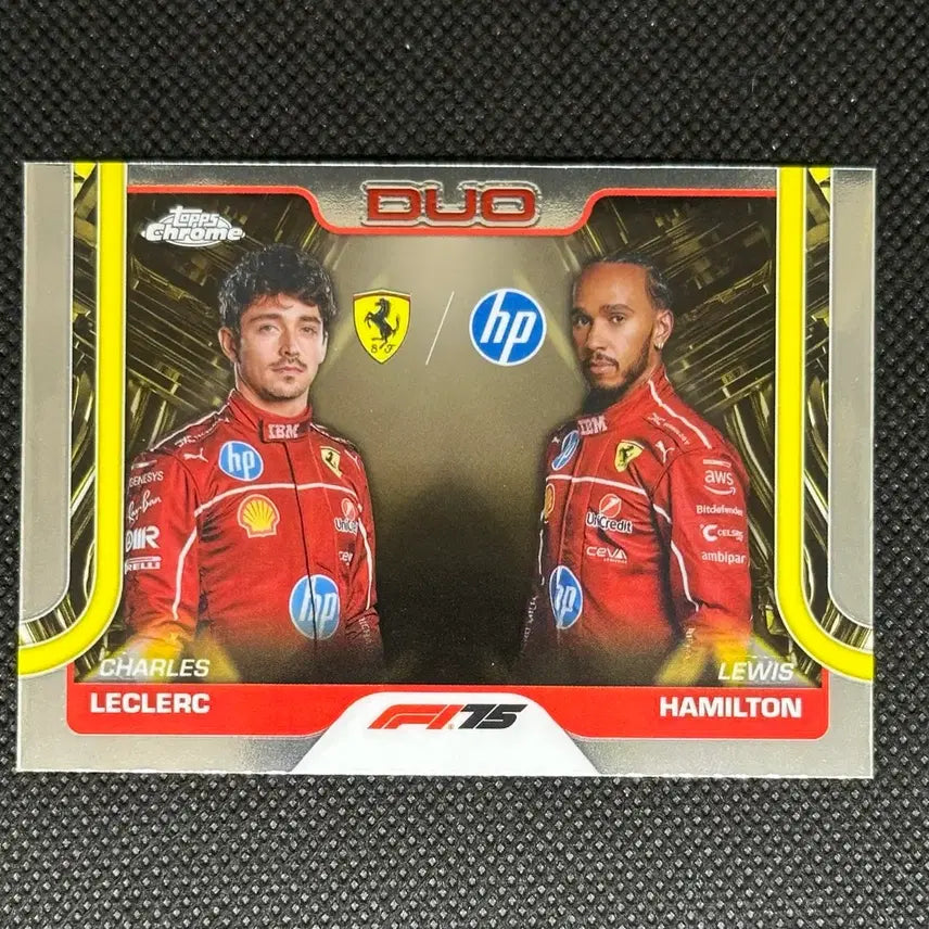 [BUNJANG] 2025 Topps Chrome Ferrari Duo Card Charles Leclerc Lewis Hamilton / 2025 F1 탑스 크롬 페라리 듀오 카드
