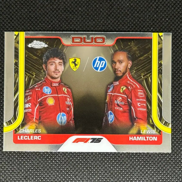 [BUNJANG] 2025 Topps Chrome Ferrari Duo Card Charles Leclerc Lewis Hamilton / 2025 F1 탑스 크롬 페라리 듀오 카드