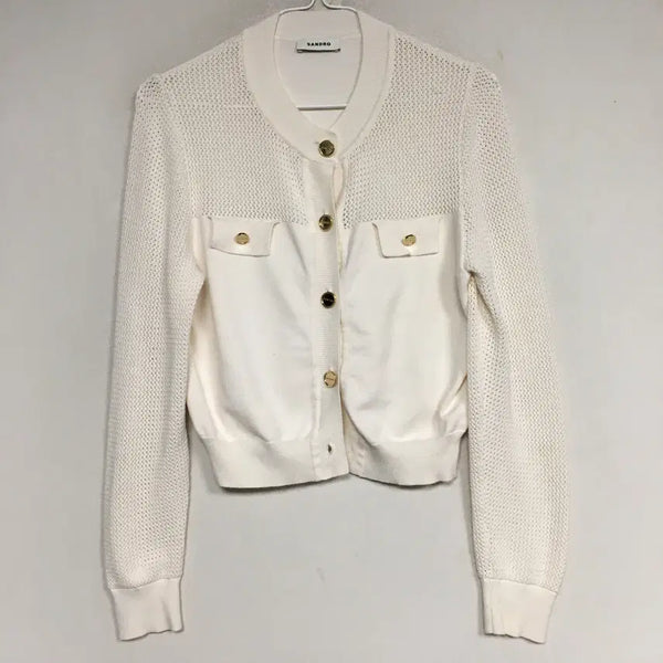 [BUNJANG] SANDRO Button Knit Cardigan / SANDRO 산드로 버튼 니트 가디건 85