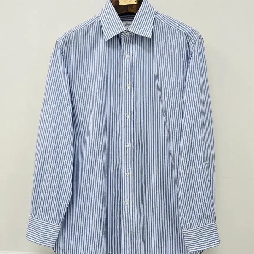 [BUNJANG] Brioni Sky Blue Stripe Dress Shirt / 브리오니 스카이블루 스트라이프 셔츠