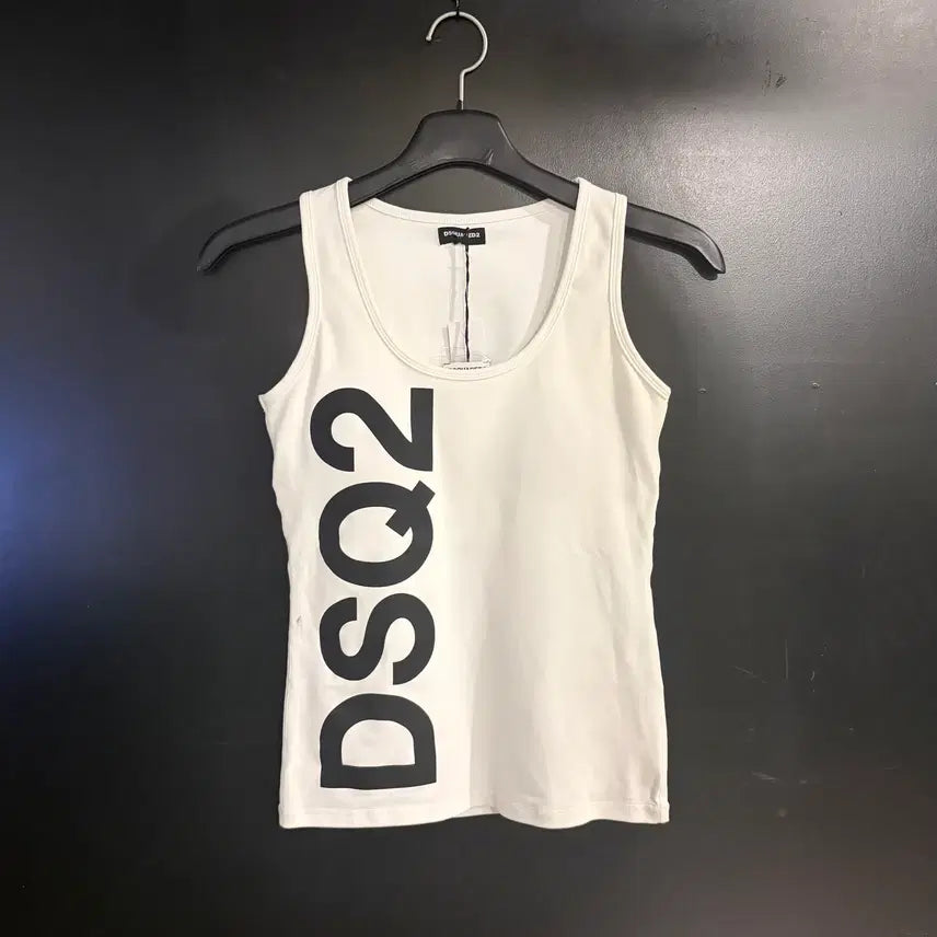 [BUNJANG] Dsquared2 Logo Cap Sleeve Tank Top / 디스퀘어드2 로고 캡나시