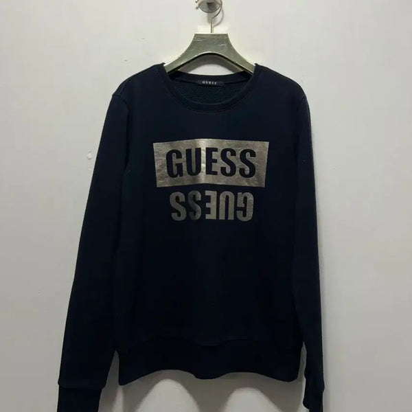 [BUNJANG] Guess Navy Sweatshirt Size S / 게스 맨투맨 네이비 S