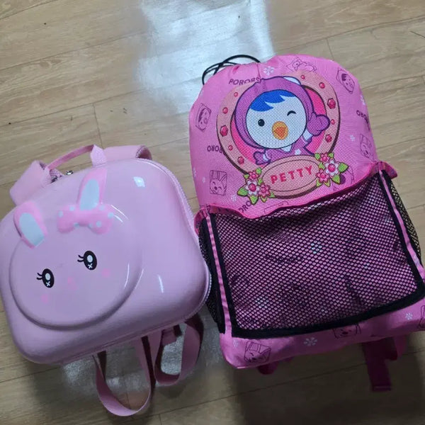 [BUNJANG] Pororo Petty Pink Sleeping Bag 147cm x 68cm / 분홍색가방 .뽀로로 페티 침낭 .가로147세로68cm
