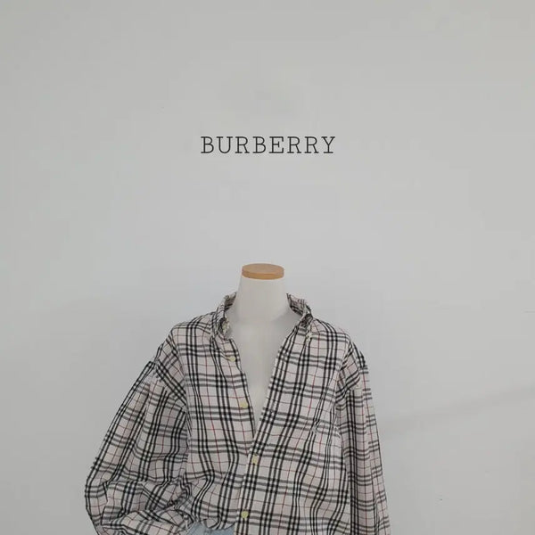 [BUNJANG] Burberry Beige Nova Check Embroidered Logo Cotton Oversized Fit Shirt / No.26071902 버버리 베이지 체크 셔츠 남방