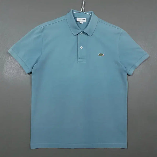 [BUNJANG] Lacoste French Regular Fit Short Sleeve Polo Shirt - Light Mint / 95) 라코스테 신형 프렌치 레귤러핏 반팔 카라티 폴로 셔츠 라이트 민트