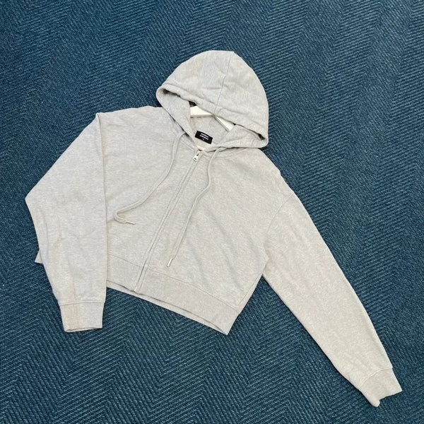 [BUNJANG] Musinsa Standard Cropped Hoodie Zip-Up (Women's M) / [여성M] 무신사스탠다드 크롭 후드집업 만원샵