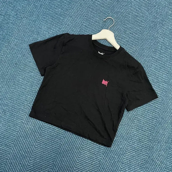 [BUNJANG] Brown Breath Cropped T-Shirt Women's Medium / [여성M] 브라운브레스 크롭 반팔티 만원샵
