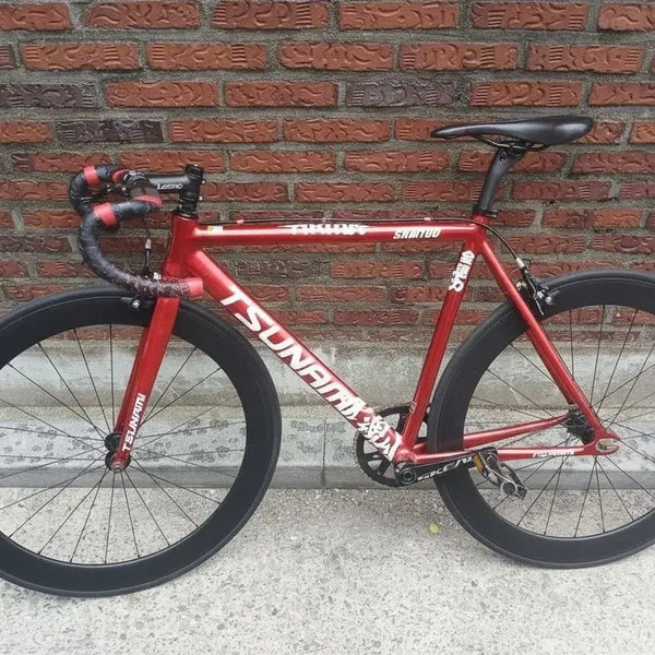 [BUNJANG] Tsunami Red Wine Carbon Road Bike / 쓰나미 판/대 추금130보유중