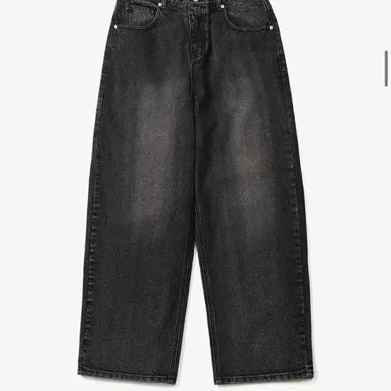 [BUNJANG] Topie Haze Washed Wide Denim Pants XL (Smoke Black) / 토피 헤이즈 워시드 와이드 데님 XL(스모크 블랙)