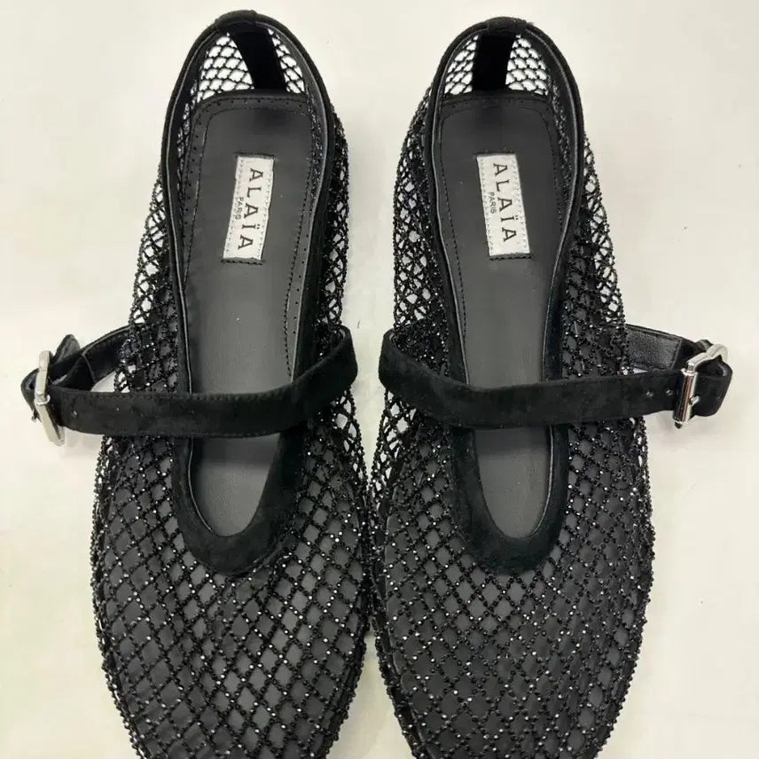 [BUNJANG] Mesh Flat Shoes (250 Size, 0.5 Heel) / 망사플랫 39사이즈 250사이즈 굽0.5