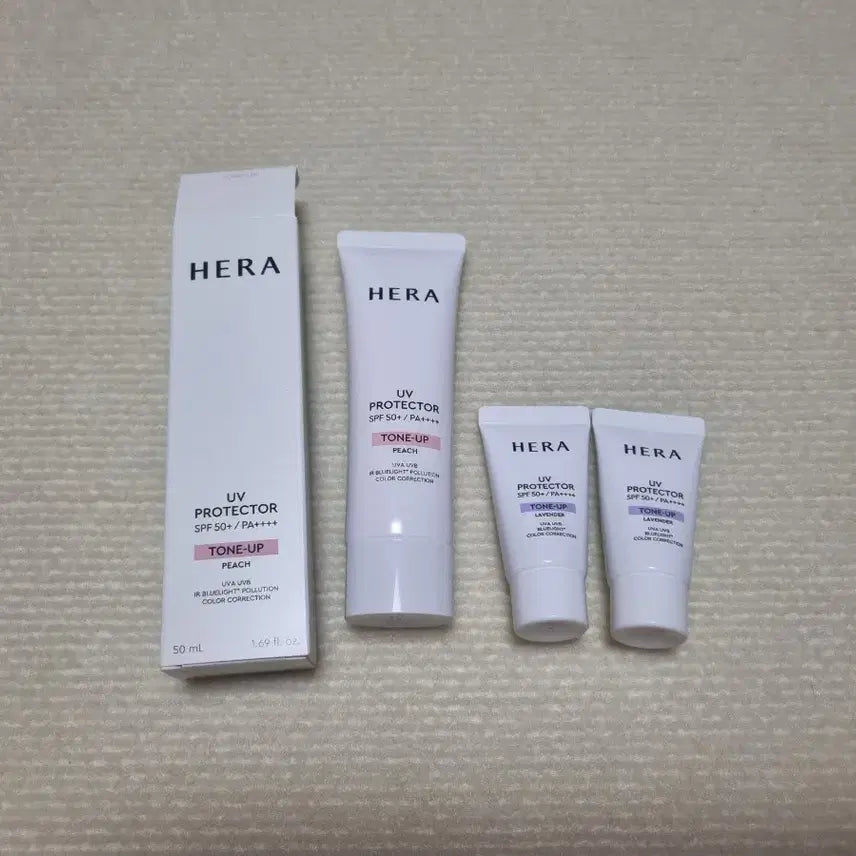 [BUNJANG] Hera UV Protector Tone-Up Sunscreen SPF50+ 50ml Lavender / 헤라 유브이 프로텍터 톤업 50ml 헤라 톤업 선크림 썬크림 라벤더