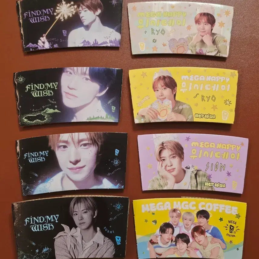 [BUNJANG] NCT WISH Mega Coffee Bundle Set Cup Holders / NCT WISH 메가커피 컵홀더 일괄