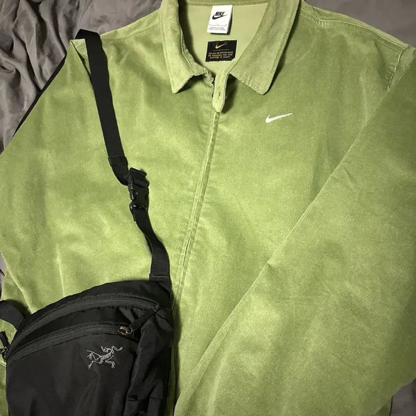 [BUNJANG] Nike Life Harrington Jacket - Olive Green (L) / (새상품급) 착샷O 나이키 라이프 해링턴 자켓 팝니다.