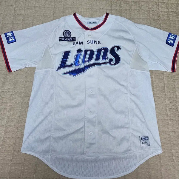 [BUNJANG] Samsung Lions x Beanpole Baseball Full Patch Uniform (Joo-woong) / [가격포기] 구자욱 삼성라이온즈 x 빈폴 콜라보 야구 풀패치 유니폼