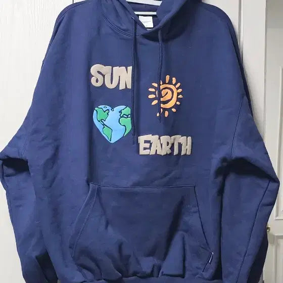 [BUNJANG] URBANSTOFF Navy Hooded Sweatshirt / URBANSTOFF 네이비 후드