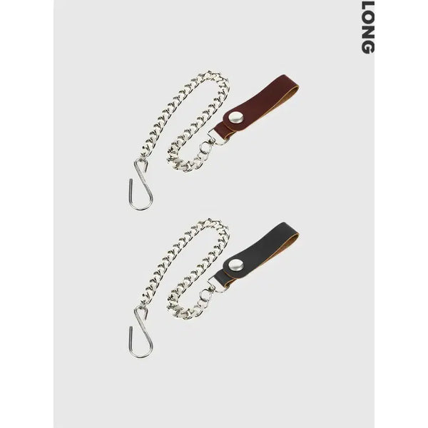 [BUNJANG] Tenderloin Cowhide 45cm Wallet Chain Black/Burgundy / 텐더로인 소가죽 45cm 월렛체인 블랙버건디