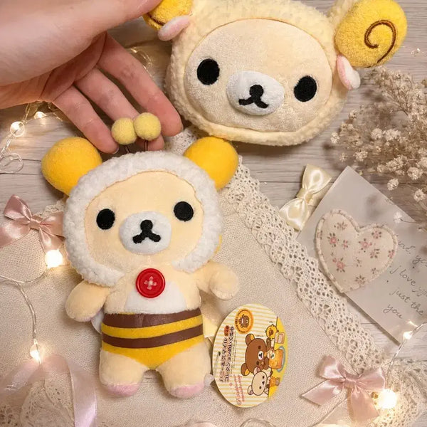 [BUNJANG] Rilakkuma Honeybee & Sheep Rilakkuma Pencil Holder Bundle Set / (오늘만 할인) 일괄 꿀벌 리락쿠마 인형 고전+양 리락쿠마 연필꽂이