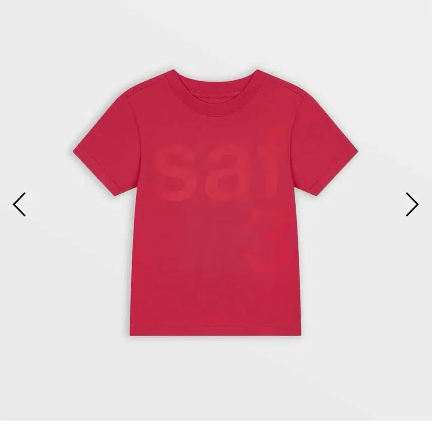 [BUNJANG] Safari Spot Short Sleeve T-shirt Red / 사파리 스팟 반팔 1/2 사이즈 레드