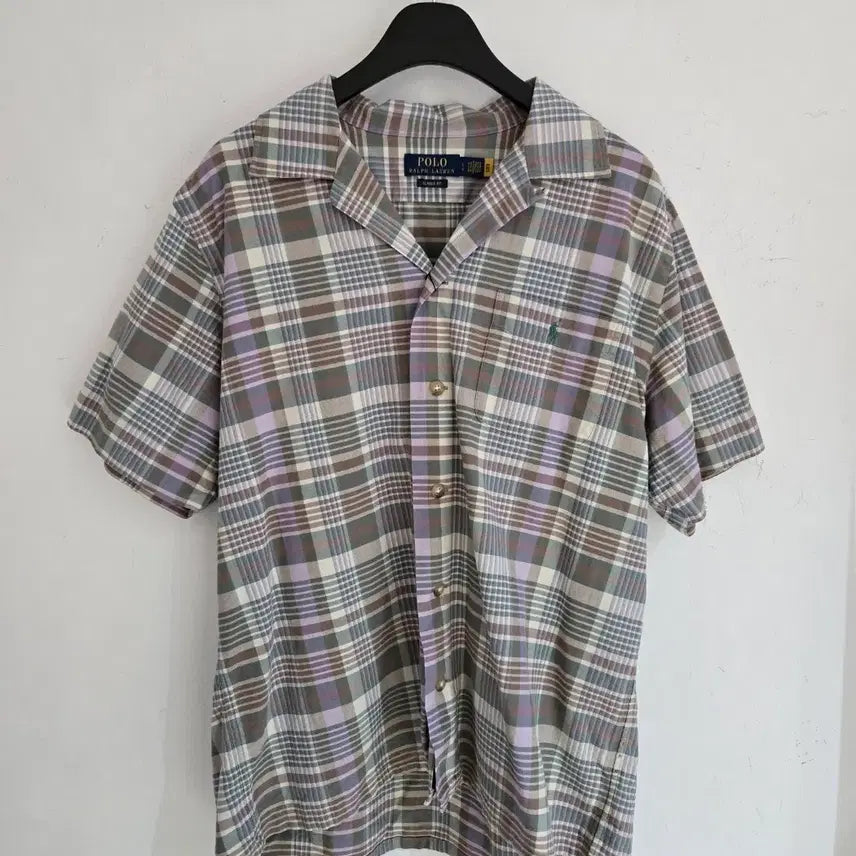 [BUNJANG] Polo Ralph Lauren Check Short Sleeve Shirt / 폴로 랄프 로렌 체크 반팔 셔츠