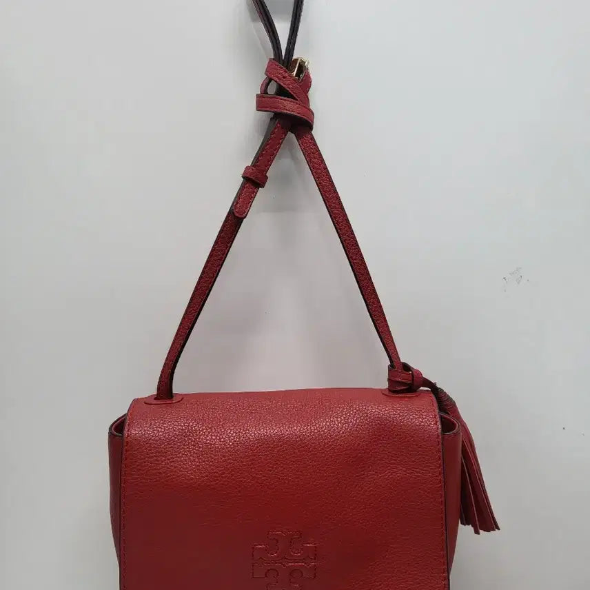 [BUNJANG] Tory Burch Red Tassel Crossbody Bag / 토리버츠레드타슬크로스백(무료배송)
