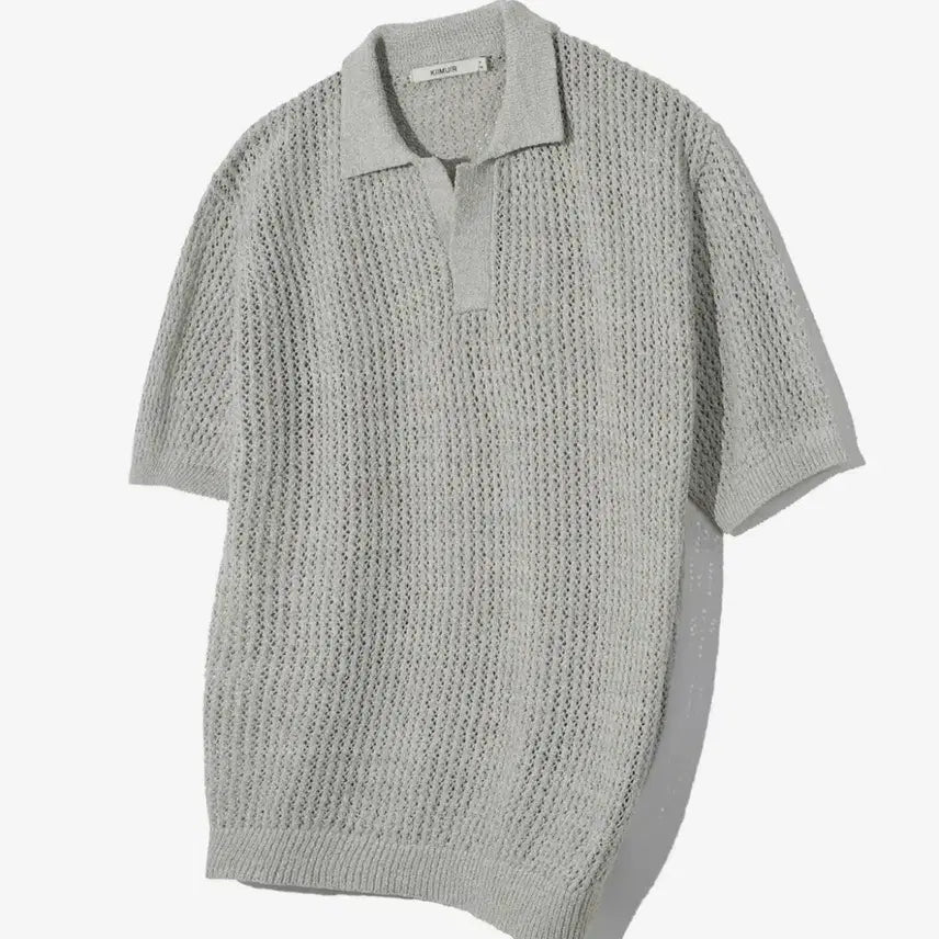 [BUNJANG] KIMUIR Bukle Open Collar Knit / 키뮤어 부클 오픈 카라 니트