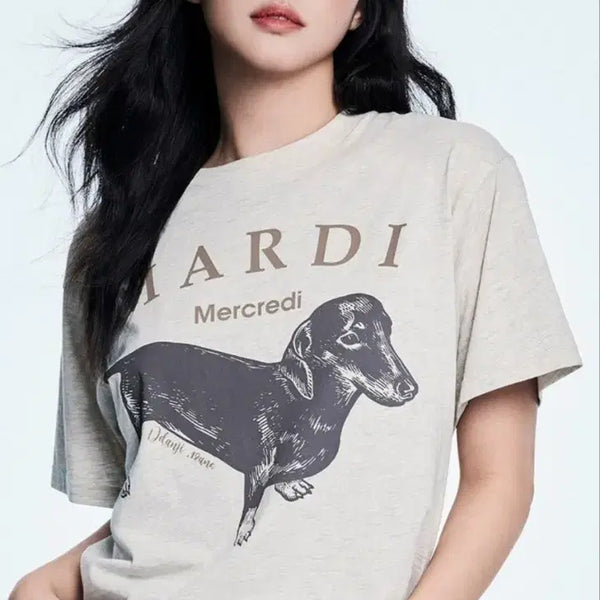[BUNJANG] Mardi Mercredi Graphic T-Shirt 1+1 Set / 마르디메크르디 그래픽티셔츠 1+1