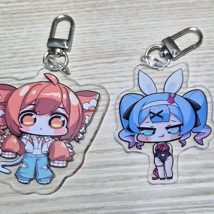 [BUNJANG] Hatsune Miku Kasane Teto Keychain Bundle / 하츠네미쿠,카사네테토 키링 일괄 판매
