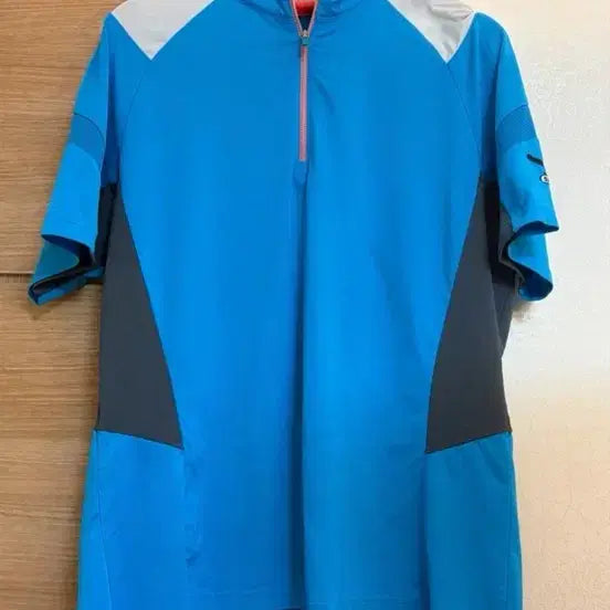 [BUNJANG] Salewa Functional Short Sleeve T-Shirt - Blue / 살레와 기능성 반팔 티셔츠 블루