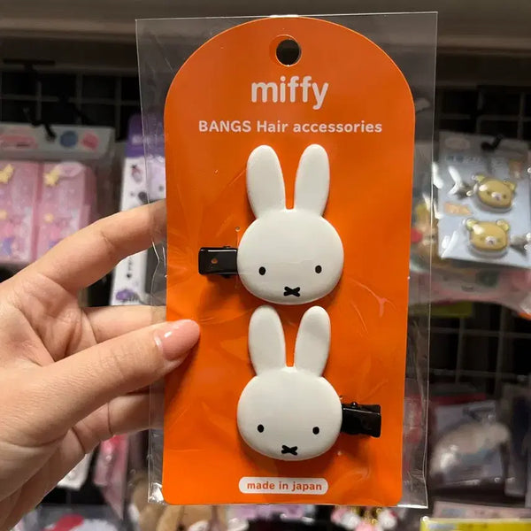 [BUNJANG] Miffy Hairpin 2P / 미피 앞머리 헤어핀 2P 머리핀