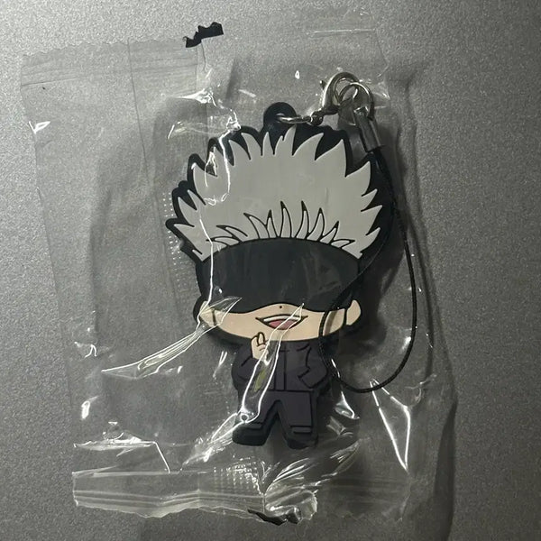 [BUNJANG] Jujutsu Kaisen Gojo Satoru Rubber Strap Keychain (Sealed) / (미개봉) 주술회전 고죠 사토루 러버스트랩 키링