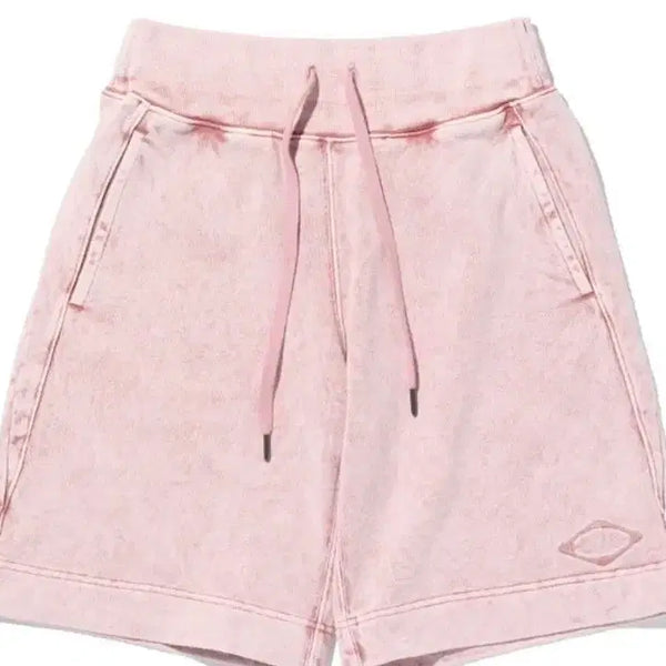 [BUNJANG] Mischief Banding Sweat Bermuda Pants Washed Pink Brown / 미스치프) 스웻 버뮤다 팬트 워시드 핑크브라운