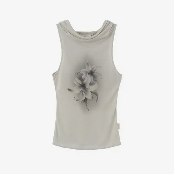 [BUNJANG] Sculptor Cowl Sleeveless Hoodie Natural / 스컬프터 Cowl Sleeveless Hoodie Natural