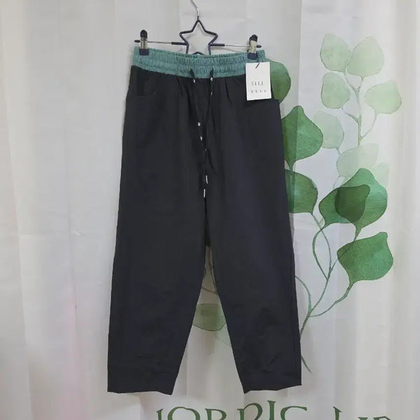 [BUNJANG] Elle Banding Crinkled Span Pants / 엘르 밴딩 바스락 바지(새상품)