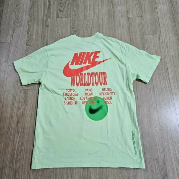 [BUNJANG] Nike World Tour Fluorescent T-Shirt / 나이키 월드투어 형광 반팔(새상품) 남녀공용