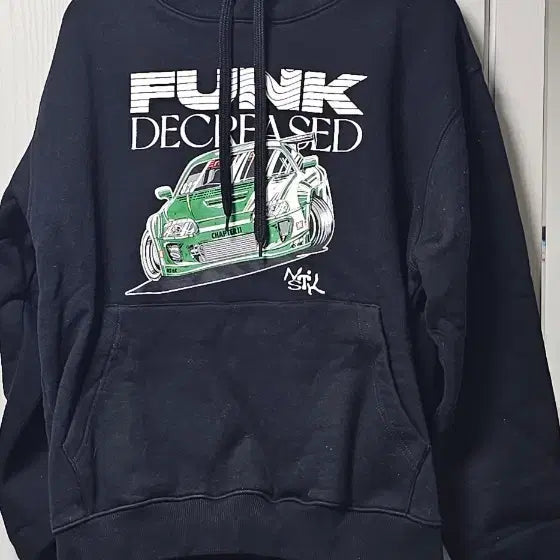 [BUNJANG] Punk Declares Fleece Hoodie Black / 펑크 디클라이즈 기모  후드티 검정