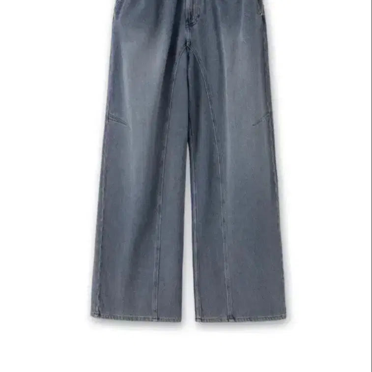 [BUNJANG] Wooyoungmi Blue Banding Wide Denim Pants / 우영미 블루 밴딩 와이드 데님 팬츠