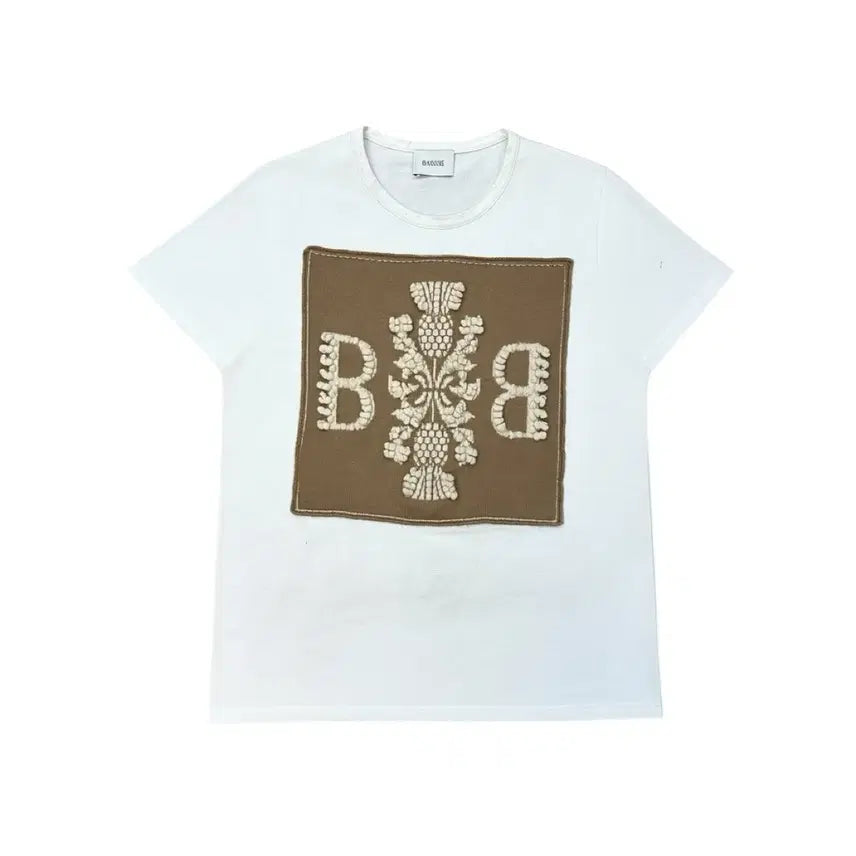 [BUNJANG] BARRIE Cashmere Short Sleeve T-Shirt / BARRIE 배리 캐시미어 반팔티