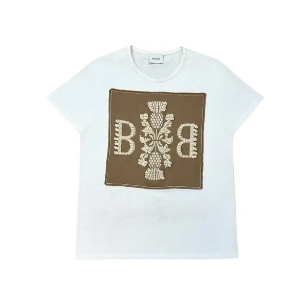 [BUNJANG] BARRIE Cashmere Short Sleeve T-Shirt / BARRIE 배리 캐시미어 반팔티