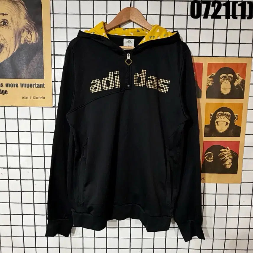 [BUNJANG] Adidas Black Hoodie XL / 아디다스 블랙 후드티 XL