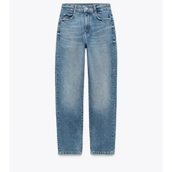 [BUNJANG] Zara Mom Leg High Waist Jeans - Medium Blue (Size 28) / Zara 자라 맘 레그 하이웨이스트 28