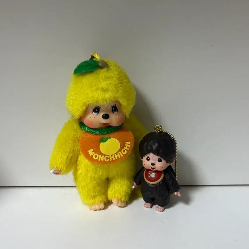[BUNJANG] Classic Mini Regional Limited Edition Mandarin Monchhichi Figure Keychain Bundle / 고전미니 지역한정 감귤 몬치치 피규어키링일괄