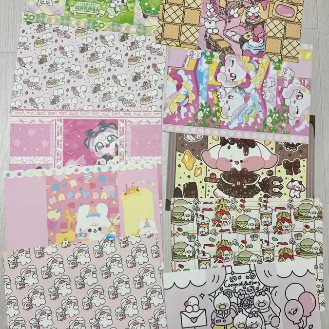 [BUNJANG] Wrapping Paper Mix Bundle Set / 랩핑지 믹스 일괄