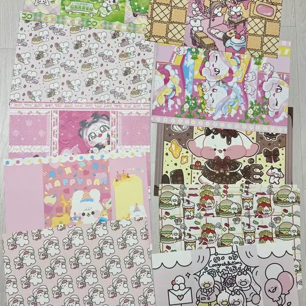 [BUNJANG] Wrapping Paper Mix Bundle Set / 랩핑지 믹스 일괄