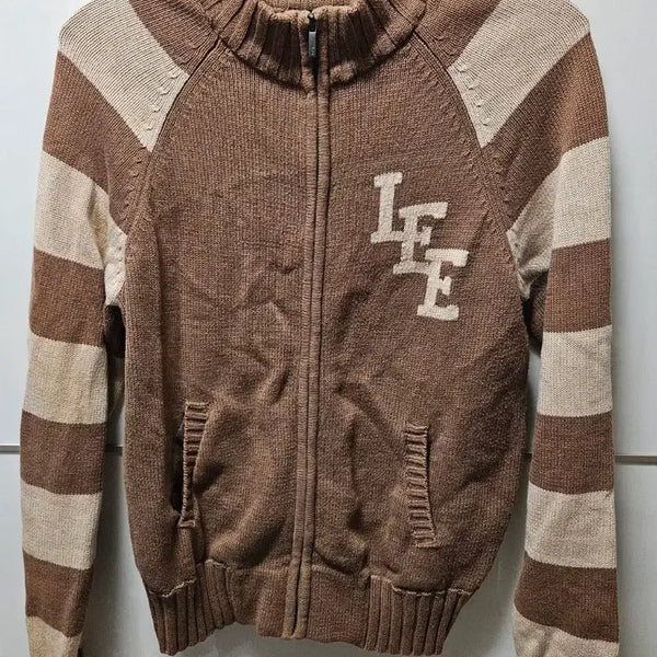 [BUNJANG] Lee Colorblock Raglan Knit Zip-Up / Lee  배색 나그랑 니트집업