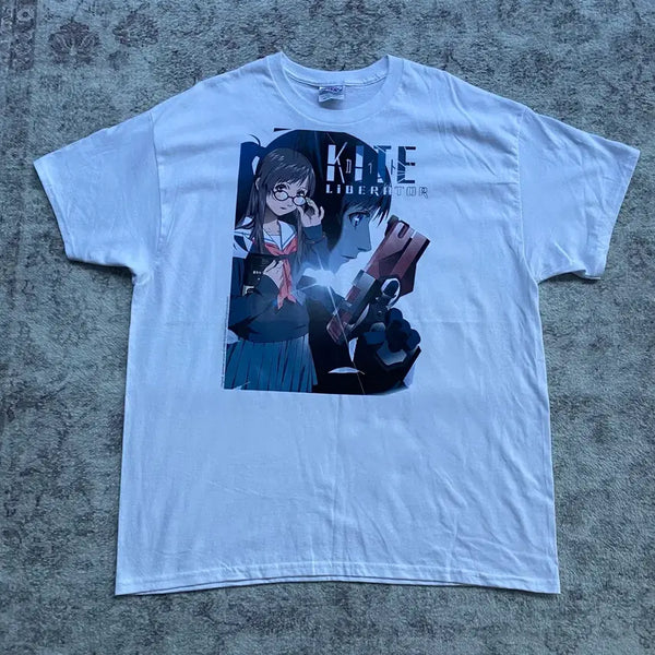[BUNJANG] Kite Liberator Bootleg Animation T-Shirt / kite liberator 부틀렉 애니메이션 티셔츠 애니티
