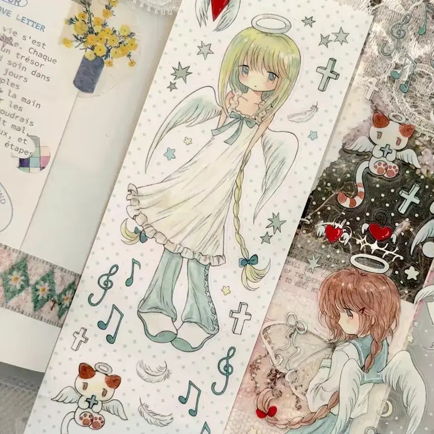 [BUNJANG] Angel Kyouko Daily Kiss Cut Sticker Set / Angel 키스컷 Kyouko Daily