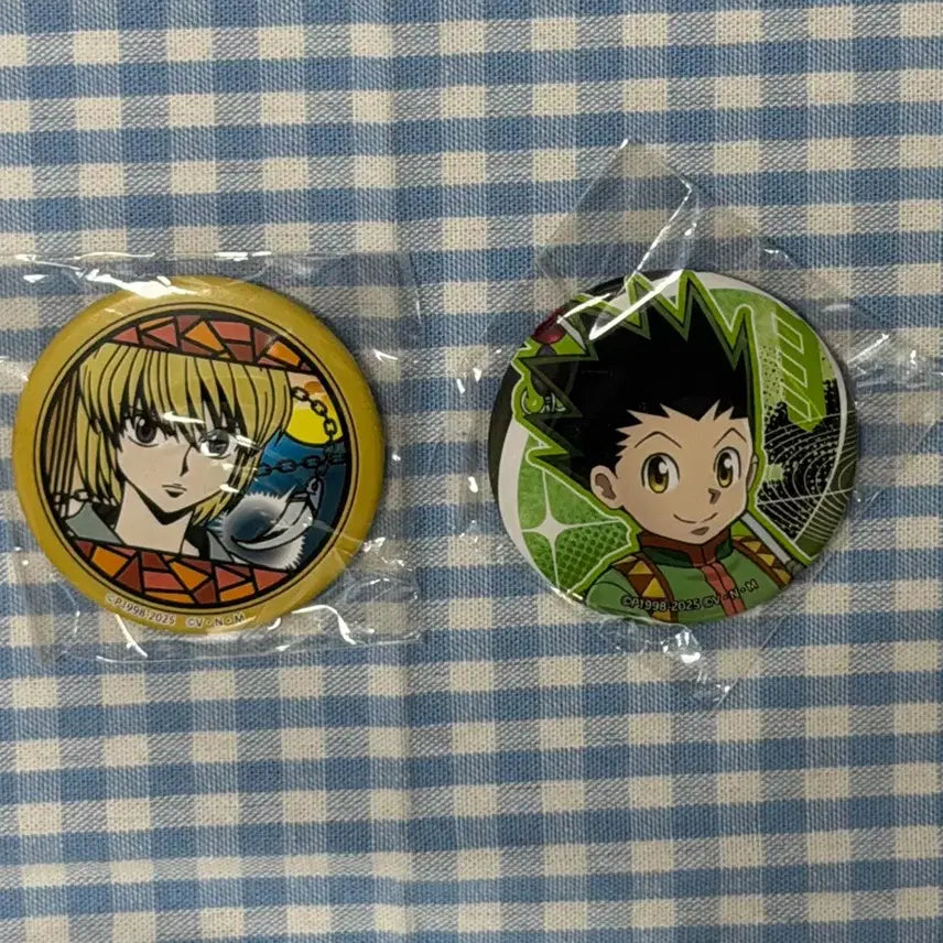 [BUNJANG] Hunter x Hunter Gon & Kurapika Bundle Set Can Badges / (일괄) 헌터헌터 캔뱃지 곤 크라피카 굿즈