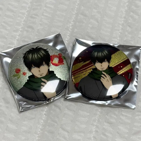 [BUNJANG] Gintama Hijikata Toshiro Bundle Set: Tsubaki Flower Yoshiwara / 일괄 히지카타 캔뱃지 동백꽃 요시와라 대염상편 은혼